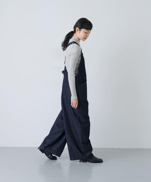 かぐれ（カグレ）の「バッククロスサロペット（サロペット/オーバーオール・レディース・インディゴブルー/ブラック/オフホワイト・FREE）」の11枚目の写真