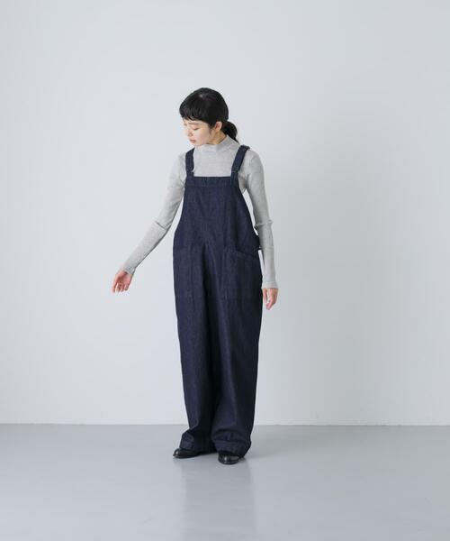 かぐれ（カグレ）の「バッククロスサロペット（サロペット/オーバーオール・レディース・インディゴブルー/ブラック/オフホワイト・FREE）」の13枚目の写真