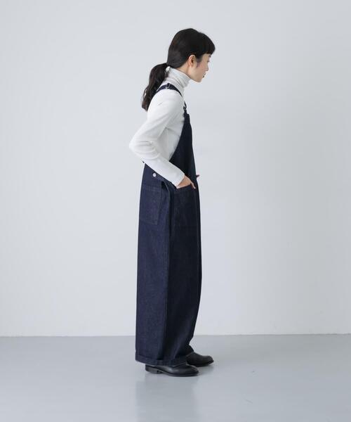 かぐれ（カグレ）の「バッククロスサロペット（サロペット/オーバーオール・レディース・インディゴブルー/ブラック/オフホワイト・FREE）」の16枚目の写真