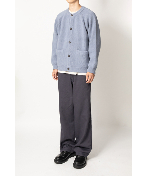 HORLISUN(ホーリーサン)の「Annette Superfine Wool Heavy Rib Knit Cardigan Melange Blue(カーディガン/ボレロ・レディース・その他・MEDIUM/LARGE)」の7枚目の写真