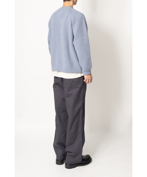 HORLISUN(ホーリーサン)の「Annette Superfine Wool Heavy Rib Knit Cardigan Melange Blue(カーディガン/ボレロ・レディース・その他・MEDIUM/LARGE)」の8枚目の写真