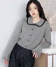 RAGEBLUE | アイレット編み/クロシェカラーコンパクトカーディガン(カーディガン/ボレロ)