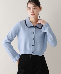 RAGEBLUE | アイレット編み/クロシェカラーコンパクトカーディガン(カーディガン/ボレロ)