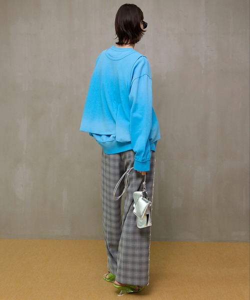 Layered Jersey Sweat Top/レイヤード天竺スウェットトップ