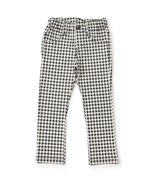 Ampersand（アンパサンド）の「ニットレギンス_ジュニア対応（その他パンツ・キッズ・チェック/ネイビー/ブラック/サックスブルー・80/90/100/110/120/130/140）」の4枚目の写真