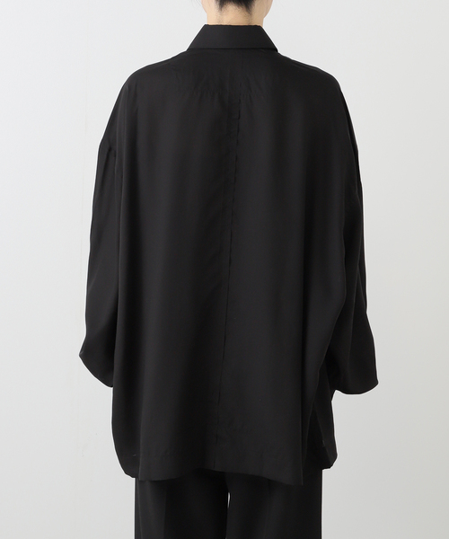 ADNYM ATELIER/アドニム アトリエ】Relaxed Black shirt（シャツ