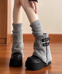 ベルト付き ボア カバー ミドル ブーツ