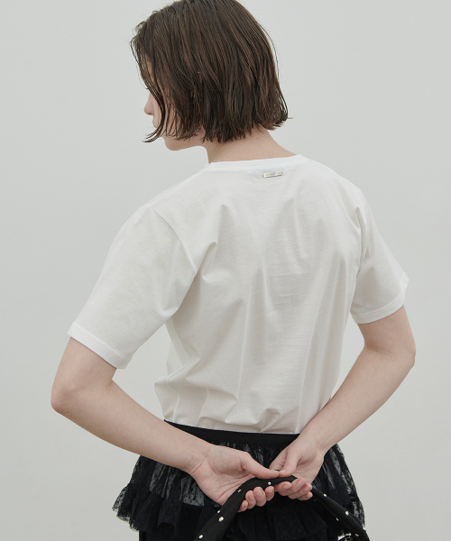 320SHOWROOM(320ショールーム)の「Nevan Silket Metal Tee White(Tシャツ/カットソー・レディース・ホワイト・FREE)」の2枚目の写真