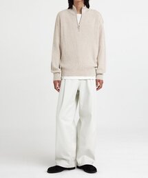 Oversized Half-zip Knit