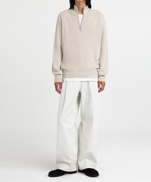 Oversized Half-zip Knit