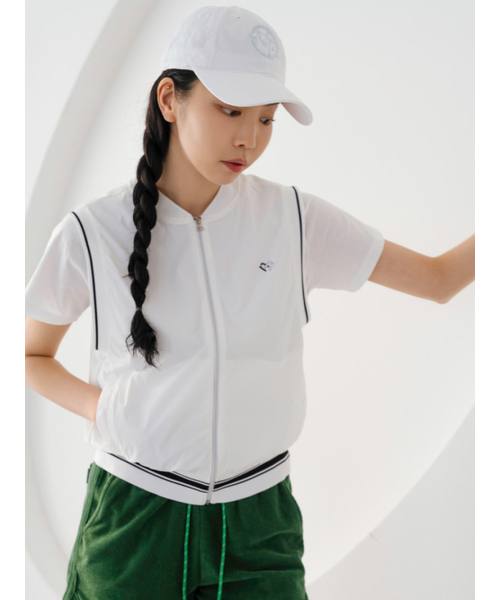 NITINA(ニティナ)の「軽量) サマーウィンドベスト WH(ベスト・レディース・ホワイト・SMALL/MEDIUM)」の2枚目の写真
