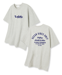 オーシャンバイブ オーバーサイズ 半袖Tシャツ オートミール