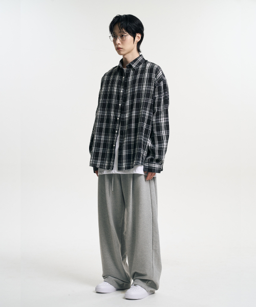 MOOVN(ムブン)の「オーバーサイズチェックシャツブラック(シャツ/ブラウス・メンズ・ブラック・SMALL/MEDIUM/LARGE)」の13枚目の写真
