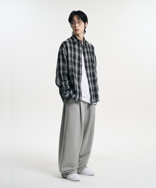 MOOVN(ムブン)の「オーバーサイズチェックシャツブラック(シャツ/ブラウス・メンズ・ブラック・SMALL/MEDIUM/LARGE)」の14枚目の写真