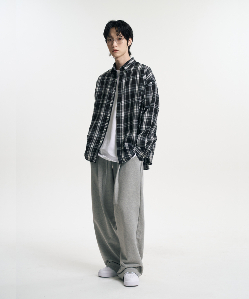 MOOVN(ムブン)の「オーバーサイズチェックシャツブラック(シャツ/ブラウス・メンズ・ブラック・SMALL/MEDIUM/LARGE)」の15枚目の写真