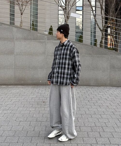 MOOVN(ムブン)の「オーバーサイズチェックシャツブラック(シャツ/ブラウス・メンズ・ブラック・SMALL/MEDIUM/LARGE)」の7枚目の写真
