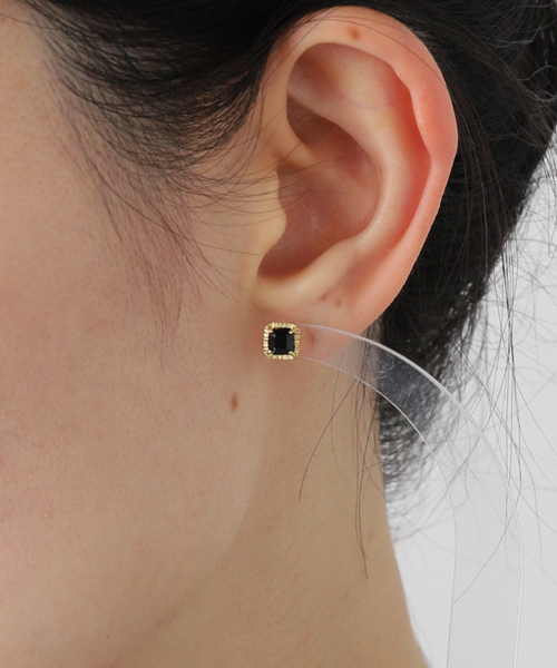 GIGI/ジジ Onyx earrings ピアス(両耳) H10082（ピアス（両耳用