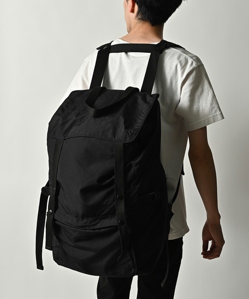 ADAM PATEK(アダムパテック)の「ADAMPATEK/nylon BIG military backpack/ミリタリービッグバックパック(バックパック/リュック・メンズ・ブラック/カーキ・FREE)」の6枚目の写真