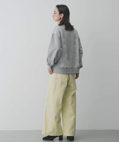 SENSE OF PLACE by URBAN RESEARCH（センスオブプレイスバイアーバンリサーチ）の「レースルーズスウェット（スウェット・レディース・チャコールグレー/グレー/オートミール・ONE）」の14枚目の写真