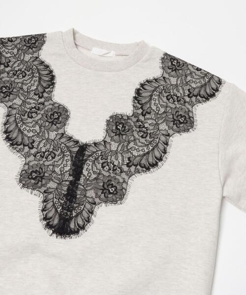 SENSE OF PLACE by URBAN RESEARCH（センスオブプレイスバイアーバンリサーチ）の「レースルーズスウェット（スウェット・レディース・チャコールグレー/グレー/オートミール・ONE）」の22枚目の写真