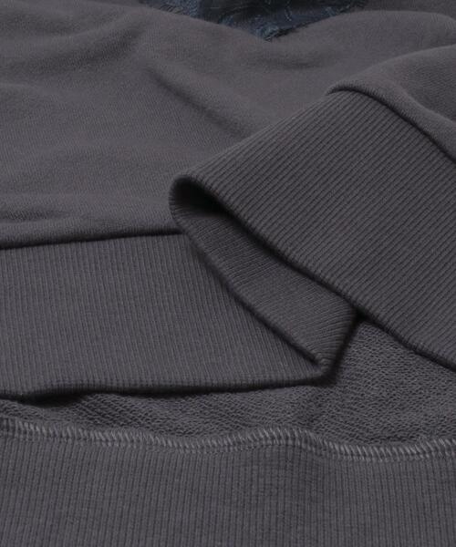 SENSE OF PLACE by URBAN RESEARCH（センスオブプレイスバイアーバンリサーチ）の「レースルーズスウェット（スウェット・レディース・チャコールグレー/グレー/オートミール・ONE）」の7枚目の写真