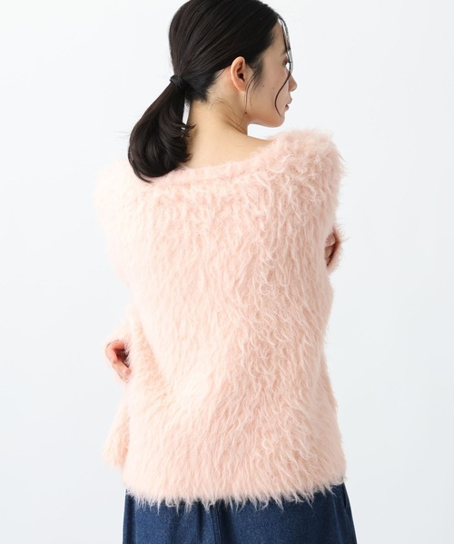 studio CLIP（スタディオクリップ）の「《natural by clip》3ゲージウール混起毛プルオーバー（ニット/セーター・レディース・チャコール/ピンク/ライトベージュ・FREE）」の16枚目の写真