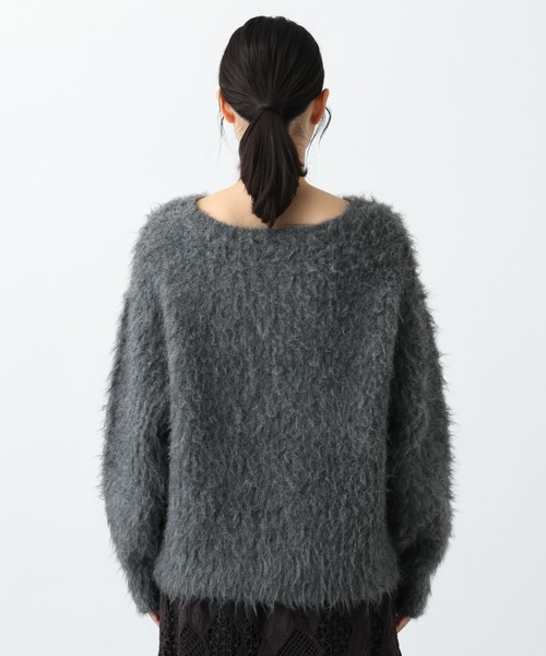 studio CLIP（スタディオクリップ）の「《natural by clip》3ゲージウール混起毛プルオーバー（ニット/セーター・レディース・チャコール/ピンク/ライトベージュ・FREE）」の7枚目の写真