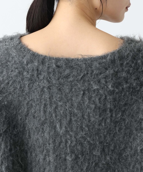 studio CLIP（スタディオクリップ）の「《natural by clip》3ゲージウール混起毛プルオーバー（ニット/セーター・レディース・チャコール/ピンク/ライトベージュ・FREE）」の8枚目の写真