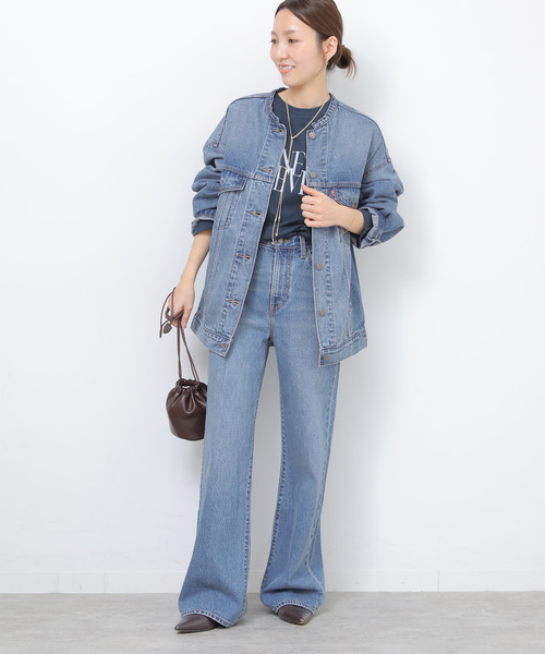 Levi's（リーバイス）の「［26SS新作］別注【LEVI’S】COLLARLESS XL TRUCKER：デニムジャケット（デニムジャケット・レディース・ブルー・X-SMALL/SMALL）」の21枚目の写真