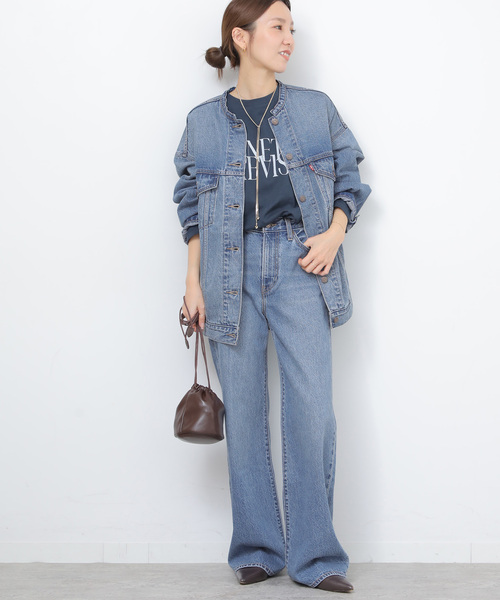 Levi's（リーバイス）の「［26SS新作］別注【LEVI’S】COLLARLESS XL TRUCKER：デニムジャケット（デニムジャケット・レディース・ブルー・X-SMALL/SMALL）」の22枚目の写真