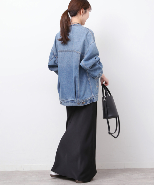 Levi's ブルーデニムジャケット xxs 26SS新作］別注【LEVI'S】COLLARLESS XL TRUCKER：デニムジャケット