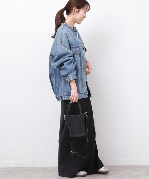 別注【LEVI'S】COLLARLESS XL TRUCKER：デニムジャケット（デニム