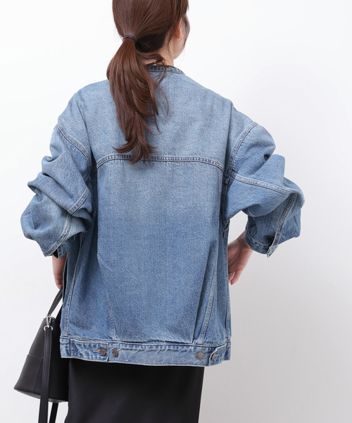 26SS新作］別注【LEVI'S】COLLARLESS XL TRUCKER：デニムジャケット