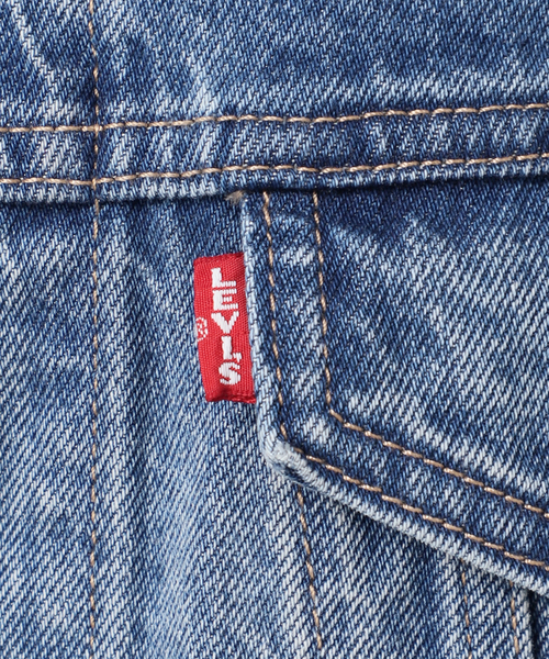 別注【LEVI'S】COLLARLESS XL TRUCKER：デニムジャケット（デニム