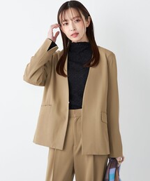 SHIPS for women｜シップス フォー ウィメンのノーカラージャケット