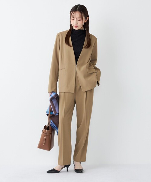 SHIPS Colors:〈手洗い可能〉2WAY ストレッチ Vカラー ジャケット