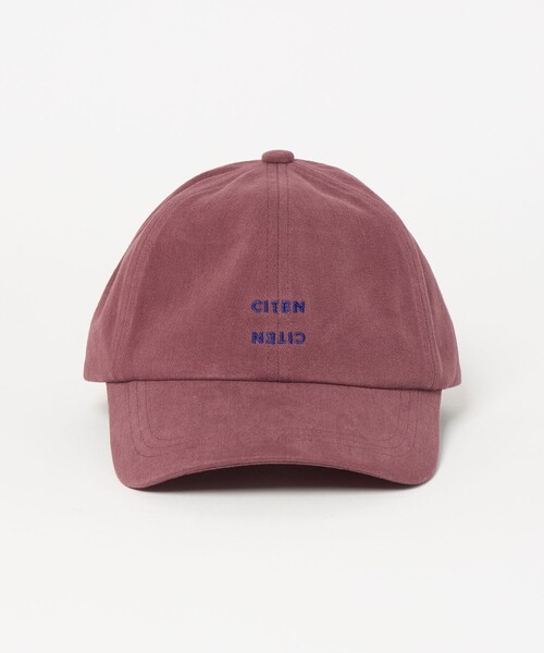 CITEN(シテン)の「<CITEN>ロゴシシュウキャップ(キャップ・レディース・ブラック/ケリーグリーン/ワイン・FREE)」の4枚目の写真