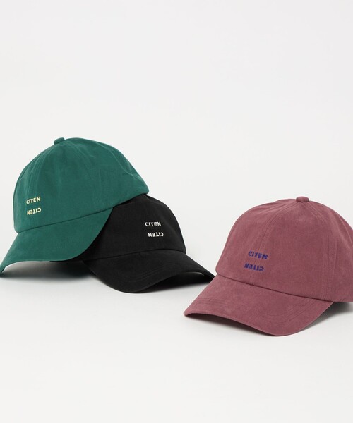 CITEN(シテン)の「<CITEN>ロゴシシュウキャップ(キャップ・レディース・ブラック/ケリーグリーン/ワイン・FREE)」の20枚目の写真