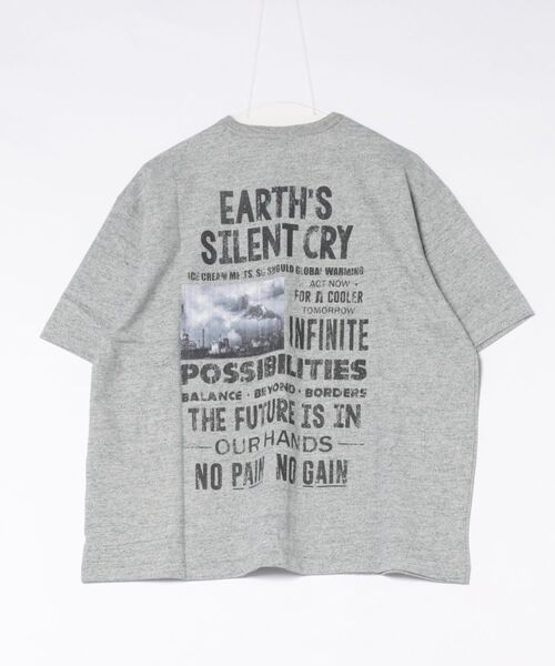 KRIFF MAYER（クリフメイヤー）の「やわらかヘビー天竺T(BLUE)（Tシャツ/カットソー・メンズ・グレー/ナチュラル/チャコール・X-LARGE/LARGE/MEDIUM）」の4枚目の写真