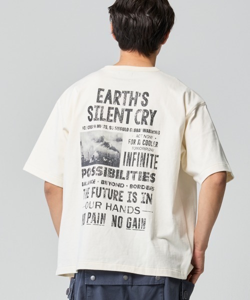 KRIFF MAYER(クリフメイヤー)の「やわらかヘビー天竺T(BLUE)(Tシャツ/カットソー・メンズ・グレー/ナチュラル/チャコール・X-LARGE/LARGE/MEDIUM)」の1枚目の写真