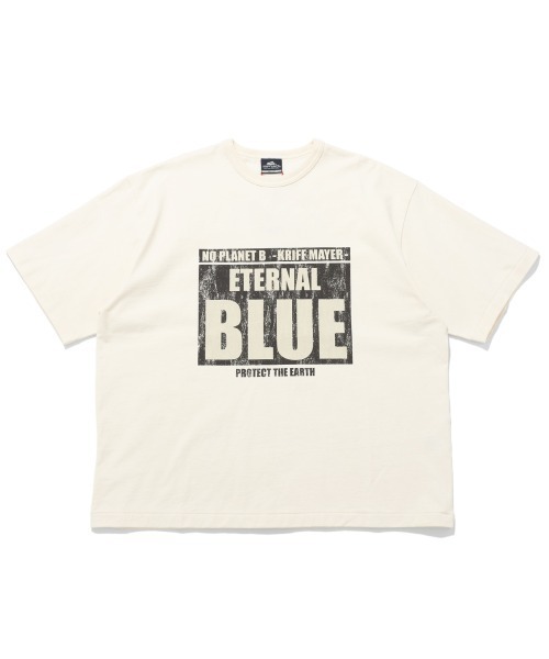 KRIFF MAYER(クリフメイヤー)の「やわらかヘビー天竺T(BLUE)(Tシャツ/カットソー・メンズ・グレー/ナチュラル/チャコール・X-LARGE/LARGE/MEDIUM)」の11枚目の写真