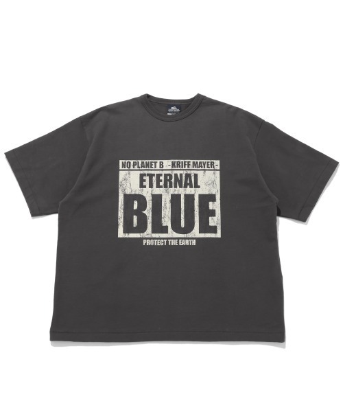KRIFF MAYER(クリフメイヤー)の「やわらかヘビー天竺T(BLUE)(Tシャツ/カットソー・メンズ・グレー/ナチュラル/チャコール・X-LARGE/LARGE/MEDIUM)」の14枚目の写真