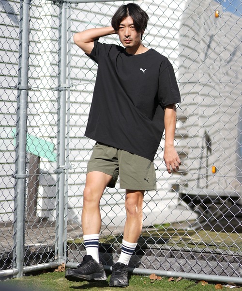 PUMA(プーマ)の「PUMA/プーマ ハーフパンツ ショートパンツ ロゴ ワンポイント UVカット 軽量 速乾 693747(その他パンツ・メンズ・オリーブ/コーラル/ブラック・XL/L/M)」の9枚目の写真