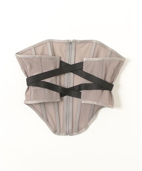 JOHN LAWRENCE SULLIVAN(ジョンローレンスサリバン)の「SEE-THROUGH CORSET(Tシャツ/カットソー・レディース・ブラック/ベージュ/ブラウン・ONE SIZE)」の6枚目の写真