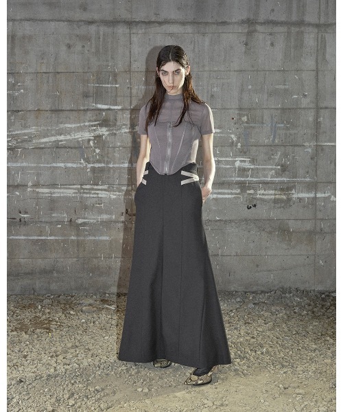 JOHN LAWRENCE SULLIVAN(ジョンローレンスサリバン)の「SEE-THROUGH CORSET(Tシャツ/カットソー・レディース・ブラック/ベージュ/ブラウン・ONE SIZE)」の5枚目の写真