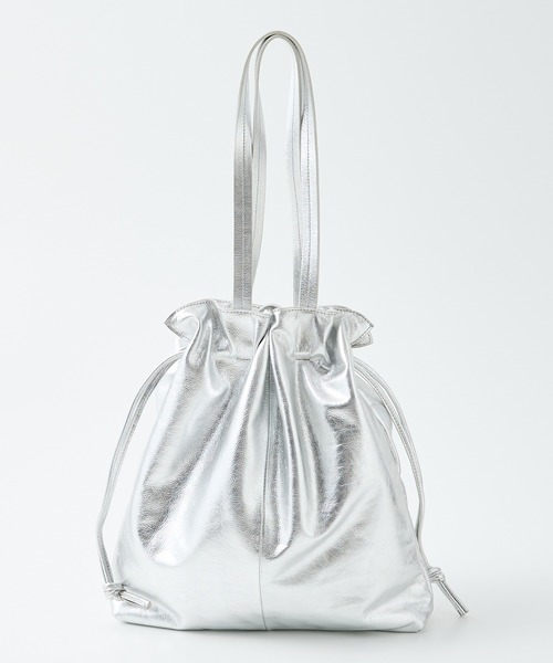 collex（コレックス）の「ロングハンドルキンチャクトートバッグ（トートバッグ・レディース・シルバー/ブラック・フリー）」の20枚目の写真