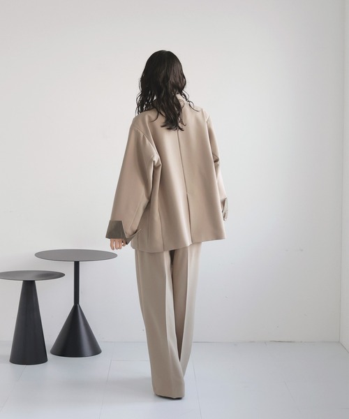 LIAN（リアン）の「ツータックワイドパンツ（スラックス・レディース・チャコールグレー/ブラック/グレイッシュベージュ/モカ・MEDIUM/MT）」の9枚目の写真