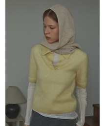 WHITE PROJECT（ホワイトプロジェクト）の「[ギフトボックス]_フードバージンウールニットマフラー_オートミール_男女共用（マフラー）」