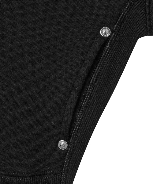 MIHAK（ミハク）の「メタルプレート裏起毛クロップフードパーカージップアップ（ブラック）（ジャージ・レディース・その他・1/2）」の13枚目の写真