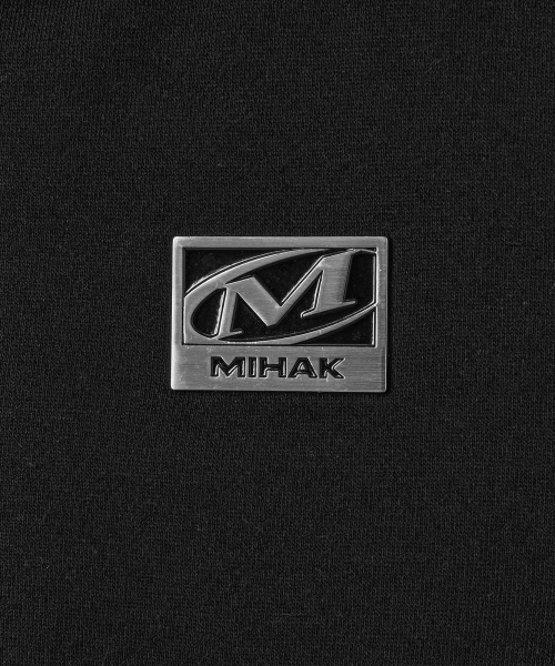 MIHAK（ミハク）の「メタルプレート裏起毛クロップフードパーカージップアップ（ブラック）（ジャージ・レディース・その他・1/2）」の14枚目の写真